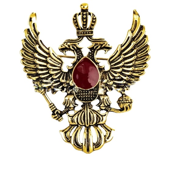 Crystal Rhinestone Eagle Suit Lapel Pin Badge for Men Accessories Jewelry - Picture 3 of 4